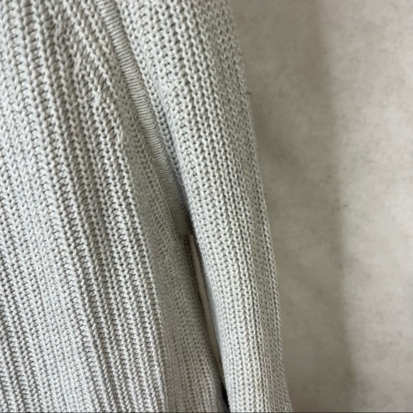 Apiece Apart Astro V Neck Knit Sweater Balloon Sleeves In Gray Marl Size XS - Picture 12 of 16